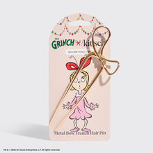 Load image into Gallery viewer, The Grinch x Kitsch Gold Bow French Hair Pin