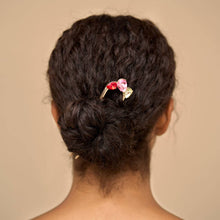 Load image into Gallery viewer, Holiday Gemstone French Hair Pin